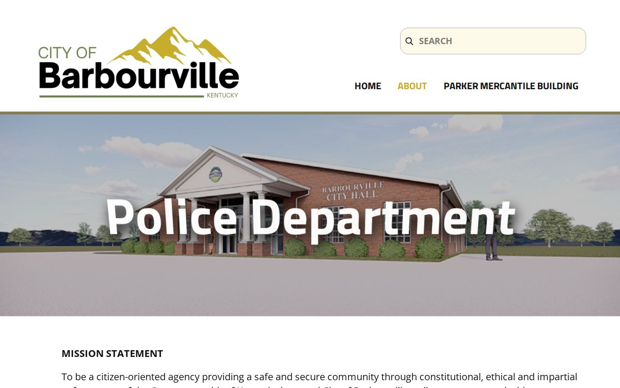 Barbourville criminal records source at the Police Department