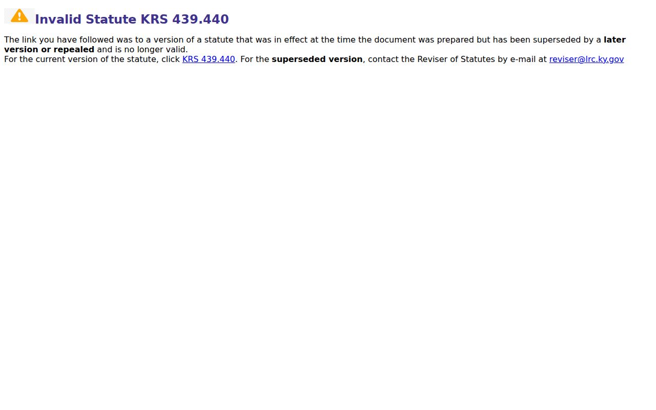 Kentucky registry disclosure law for Knox County sex offender records