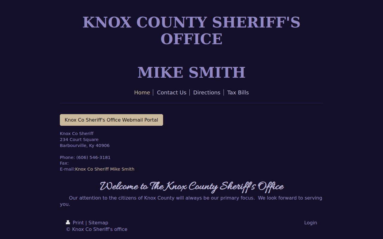 Knox County Sheriff source for local criminal records and warrants